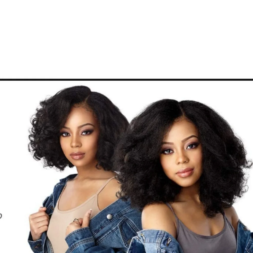Blooming Hair Lace Front Synthetic Kinky W…